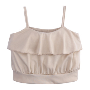 Infants Set Baby Wholesale Clothes Sexy Girls Strap Shirt Suit With Jeans for Summer of China - Product Image 3