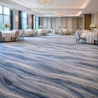 Tapis muraux imprimés en 3D pour couloirs d'hôtel, motif personnalisé en nylon pour la décoration moderne des halls d'hôtel
