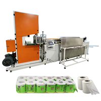 Machine de découpe automatique à la scie à ruban pour rouleaux de papier toilette géants et serviettes de cuisine