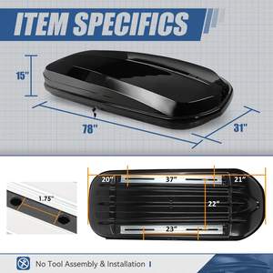 Muestra Gratuita, Bolsa de Techo para Auto de Primera Calidad, 15 Pies Cúbicos, Universal, Impermeable, Plegable, a Prueba de Fugas, Diseño Deportivo para Viajes - Product Image 5