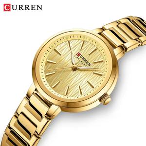 Curren 9109 oro moda lujo <span class=keywords><strong>mujer</strong></span> cuarzo reloj <span class=keywords><strong>de</strong></span> pulsera impermeable luminoso manos reloj para damas niñas Montre Femme <span class=keywords><strong>Relojes</strong></span> - Product Image 1