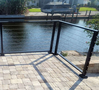 Système de balustrade à câbles pour extérieur, en acier inoxydable 304, résistant à la corrosion, pour piscine, patio, terrasse