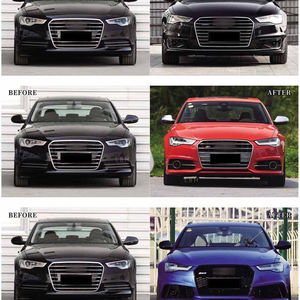 Kit de carrocería de accesorios de sintonización automática para <span class=keywords><strong>Audi</strong></span> <span class=keywords><strong>A6</strong></span> modelo 12-15 actualizado 16 modelos PP material Kit de delimitación frontal - Product Image 3