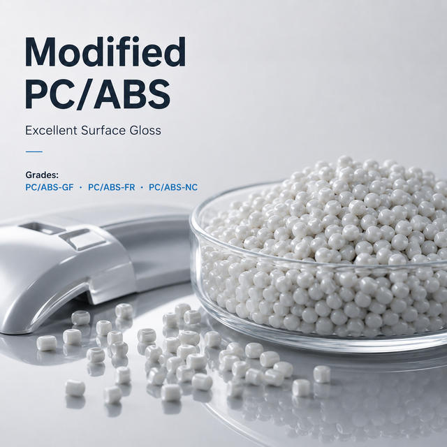 Halogen Free FR PC/ABS Granules, V0, High Gloss & Good Processability, for Energy Storage, Smart Home, China