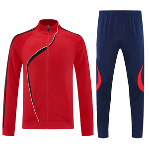 Ventes en gros de vestes de football pour entraîneurs de football DITIAN de haute qualité, 100% polyester, épaisses, chaudes, longues, pour l'hiver, ensembles de vêtements - Product Image 3