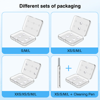 Vente en gros personnalisée d'embouts d'oreille en silicone de remplacement blancs XXS XS S M L 5 paires pour AirPods Pro 3 2025