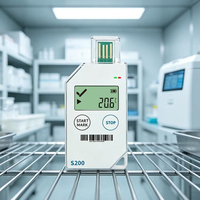 Enregistreur de données de température USB à usage unique, direct usine, avec rapport PDF automatique et alarme LED pour la logistique alimentaire et pharmaceutique en chaîne du froid