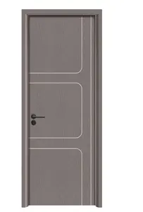 Design moderno porta WPC impermeabile porta in legno per camera insonorizzata porta all'ingrosso