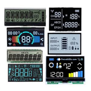 Écran LCD monochrome personnalisé en usine, type segment <span class=keywords><strong>TN</strong></span>/HTN/FSTN/VA, positif <span class=keywords><strong>jaune</strong></span> <span class=keywords><strong>vert</strong></span>, négatif bleu - Product Image 1