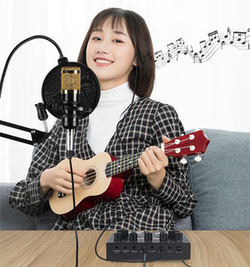 ชุดอุปกรณ์ S8พ็อดคาสท์ไมโครโฟนหูฟังสำหรับมอนิเตอร์พ็อดคาสท์การ์ดเสียง - Product Image 5