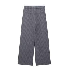 SHENZHU <span class=keywords><strong>Pantaloni</strong></span> a Gamba Larga da <span class=keywords><strong>Donna</strong></span> con Dettagli a Righe, Nuova Collezione Autunno 2024, Modello 4661522 - Product Image 2
