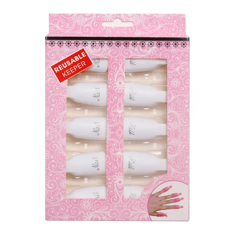 Ferramentas de manicure para arte em unhas, conjunto de clipes de plástico removedor de esmalte em gel uv, ferramenta de remoção de esmalte, com 10 peças