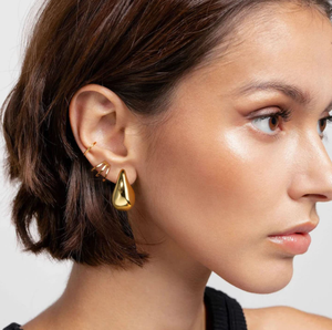 EW-pendientes de gota de agua hipoalergénicos, <span class=keywords><strong>2023</strong></span> de acero inoxidable, a prueba de agua - Product Image 3