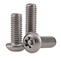 Vis de sécurité antivol à tête cylindrique Torx en acier inoxydable 304, finition zinc, filetage fin, classe 6, métrique, Nosson