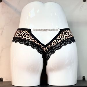 High Quality Sexy Women's Low Waist Hip Hollow Chain Underwear <b>Thong</b> Fashionable Lace Women's Underwear - Product Image 1
