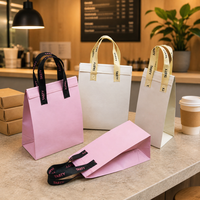 Sac isotherme pour la livraison de nourriture, non tissé, thermique, logo personnalisé, écologique, recyclable, élégant, pour les plats à emporter, café, bar, hôtel