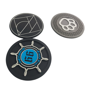 Custom Printed <b>Silicone</b> PVC Cup Coaster Round Drink Mat Non Slip Heat Insulation Coaster <b>Pad</b> for Coffee Tea Beer - Product Image 5