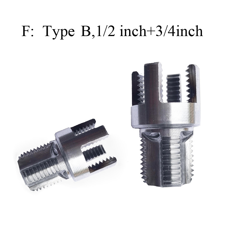 F: Type B,1/2 inch+3/4inch