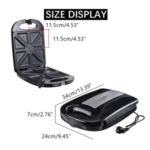 Produttori di Sandwich <span class=keywords><strong>e</strong></span> Waffle vendita a caldo 4 fette Mini macchina professionale antiaderente per tostare la prima colazione per una facile pulizia - Product Image 6