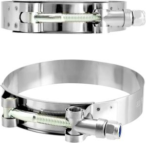 Abrazadera de Manguera de Acero Inoxidable <span class=keywords><strong>Galvanizado</strong></span> de Alta Calidad con Perno en T, Métrica/Pulgadas, Ajustable <span class=keywords><strong>para</strong></span> Tuberías - Product Image 5