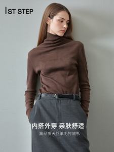 Maglia a Collo Alto in Misto Lana, <span class=keywords><strong>Manica</strong></span> Lunga o <span class=keywords><strong>Corta</strong></span>, Stile Coreano, Novità Autunno Inverno per <span class=keywords><strong>Donna</strong></span> - Product Image 3