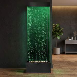 Sensory LED Bubble Wall 4 Ft 48 Inch Indoor Water Feature APP Controlled Metal <b>Panels</b> Room Dividers 8 Changing <b>Light</b> - Product Image 3