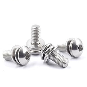 Gran oferta M3 M4 Acero inoxidable INOX SS201 304 316 L cabeza de botón hexagonal pulida Lisa tornillo Sems <span class=keywords><strong>DIN7380</strong></span> - Product Image 3