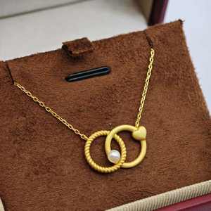 Collar con Colgante de Perla Chapado en Oro de Plata 925 de UM Jewelry, Venta al por Mayor, para Compromiso, Boda y Regalo, Unisex/Hombres/Mujeres - Product Image 5