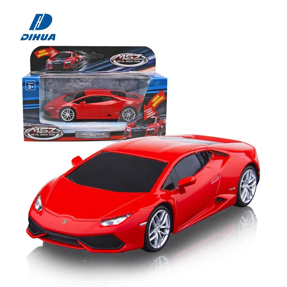 1/32 Scale Huracan Lp610-4 Casting Alloy Car Model , Pull Back Diecast Toy Vehicles for Kids with Light and Sound