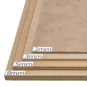 3mm 6mm 9mm 12mm 15mm 16mm 18mm Fiberboard Furniture Glass Melamine Mdf Board For For Kitchen