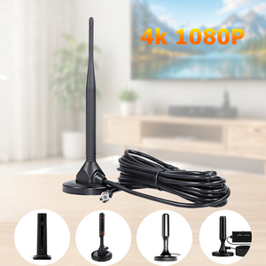 <span class=keywords><strong>Antena</strong></span> Magnética para TV Digital DVB-T ASTC, <span class=keywords><strong>4K</strong></span> 1080P <span class=keywords><strong>HDTV</strong></span>, con <span class=keywords><strong>Cable</strong></span> de 5m para <span class=keywords><strong>Canales</strong></span> Locales Gratuitos de Largo Alcance - Product Image 1