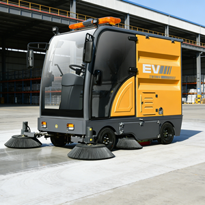 Mini balayeuse robotisée autoportée électrique pour <span class=keywords><strong>parking</strong></span>, aspirateur et laveuse de sols à batterie - Product Image 1