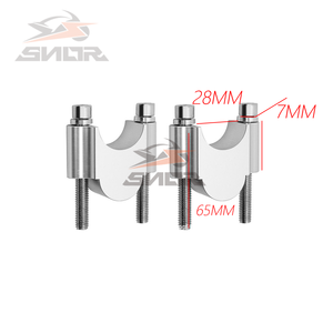 SNOR, venta al por mayor, abrazadera Universal para asiento de fijación de elevador de manillar de motocicleta, 22/28mm para Yamaha MT07 <span class=keywords><strong>MTO9</strong></span> - Product Image 5