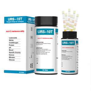 Vente chaude bloc de dix couleurs Fournir des résultats rapides bandelettes de <span class=keywords><strong>test</strong></span> chimique d'urine URS-10T - Product Image 3