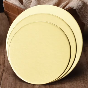 10/16/22/26cm Golden Round Cake Board Kreis Karton Basis für Kuchen Dekorieren Zubehör Party Cupcake Dessert Tablett Kuchen Werkzeuge - Product Image 1