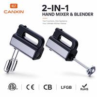 2-in-1 Handmixer Staafmixer Elektrische Staafmixer voor het kloppen van eieren, fruitmixen, deeg kneden, multifunctioneel