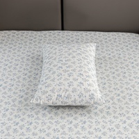 Funda de Almohada Rectangular de Alta Calidad con Fibra de Plata, Diseño Vintage Bordado con Motivos Naturales, Algodón Orgánico y Seda, para Hospital y Hogar