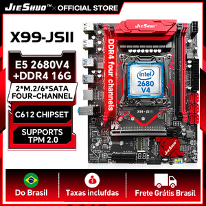 Placa Base JIESHUO X99JS11 LGA 2011-V3 Micro ATX, 4 Canales DDR4, CPUs Intel XEON <span class=keywords><strong>E5</strong></span> V3/V4 para PC de Escritorio, Servidor, Placa Principal M.2 - Product Image 1