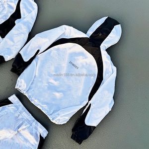 Custom Sweat Suit Manufacturer Nylon <b>Jackets</b> and Nylon <b>Track</b> Pants Jogging Suit Nylon Tracksuit <b>Men</b> Lightweight Windbreaker Set - Product Image 3