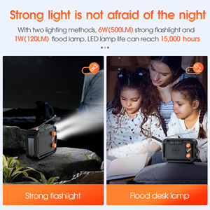 Nouveaux produits 2025 : <span class=keywords><strong>Radio</strong></span> portable d'urgence extérieure à manivelle et solaire, grande capacité 5000 mAh, avec <span class=keywords><strong>radio</strong></span> AM/<span class=keywords><strong>FM</strong></span> et haut-parleur intégré - Product Image 5