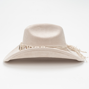 Sombrero de Vaquero Bohemio Vintage de Ala Ancha para Hombre y Mujer, con Banda Tejida a Mano, para Fiestas, Festivales, Uso Diario Informal - Product Image 4
