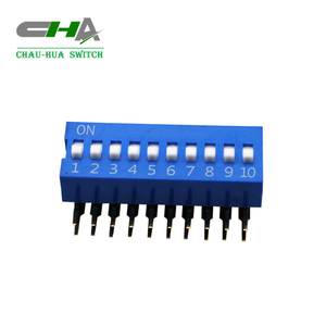 Cha Factory Outlet màu xanh <span class=keywords><strong>2</strong></span>.54mm Pitch chuyển đổi nhúng quay DA-08-V góc bên phải loại <span class=keywords><strong>Dip</strong></span> chuyển 8 vị trí <span class=keywords><strong>Dip</strong></span> chuyển đổi - Product Image 4