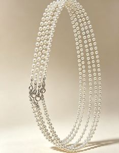 Wholesale Available, Memory <b>Wire</b> Starry Sky Natural Pearl Necklace with 925 <b>Sterling</b> <b>Silver</b> Accessories, Fashion Clavicle Neckla - Product Image 3