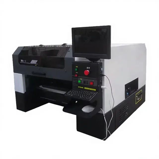 LY NX-1 Desktop SMT Pick and Place Machine with 4/6/8 Placement Heads 3stage Board Feeding System Hybrid Electric Drive