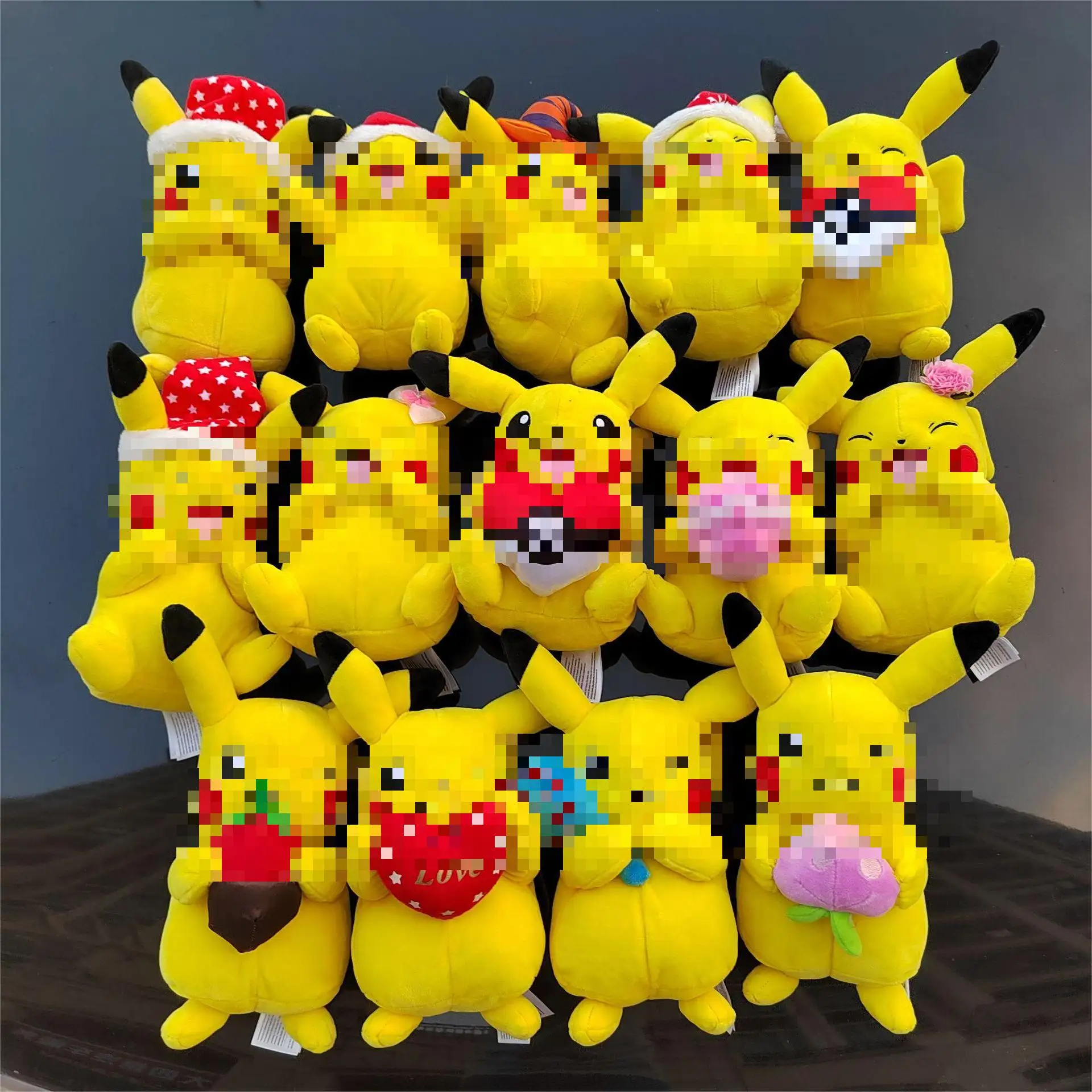 Mainan mewah Pikachua multi Warna mainan desain baru boneka Anime pokemon film hadiah ulang tahun Halloween Natal untuk anak-anak