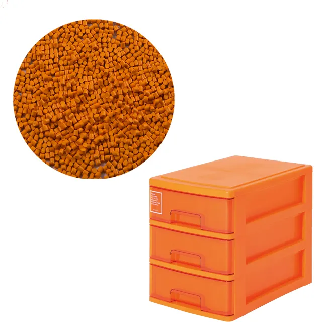 Masterbatch naranja para soplar películas de moldeo por inyección PE LLDPE PP PET ABS PS plástico color naranja masterbatch