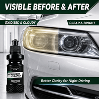 Liquide de Restauration de Phares de Voiture Nettoyant et Polissant pour Lentilles Jaunies, Oxydées, Brouillasses et Rayées 100ml OEM