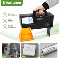 Máquina de Grabado Láser UV Portátil de 355nm, Grabador Manual de 5W para Codificación de Fechas en Envases Cosméticos, Vidrio y Plástico