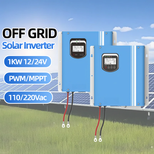 Onduleur solaire hybride hors réseau 1KW 12V 24V basse fréquence DC vers AC 110V 220V monophasé à onde sinusoïdale pure avec contrôleur <span class=keywords><strong>PWM</strong></span> ou MPPT - Product Image 2