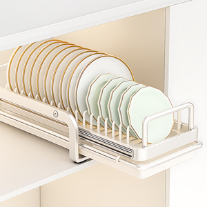 Modern Double-Tier Stainless Steel Kitchen Storage Rack Conveniently Organizes Stores <strong>Dishes</strong> for Cleaning Draining <strong>Dish</strong> <strong>Stand</strong> - Product Image 4